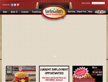Tablet Screenshot of garlicjims.com